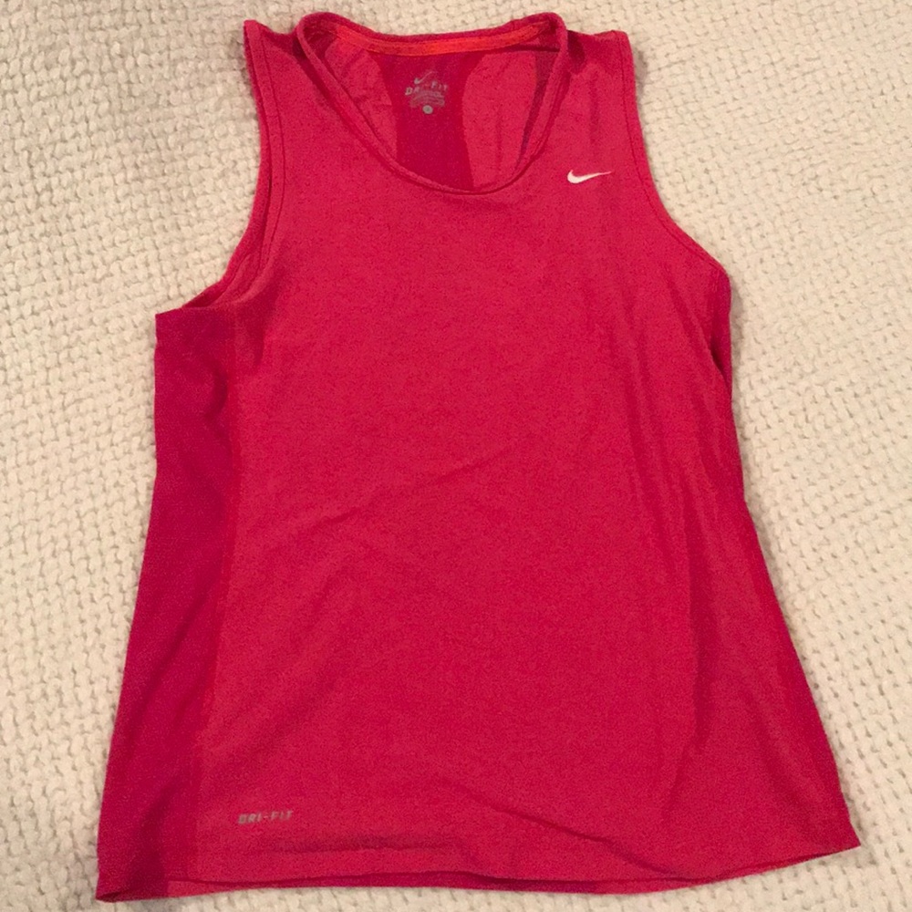 Pink Nike sleeveless shirt
